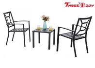 Patio Metal Arm Chairs Outdoor Garden Furniture Indoor Dining Chairs Set