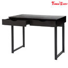 Black Modern Office Table Writing Desk With Drawers Study Home Office Furniture