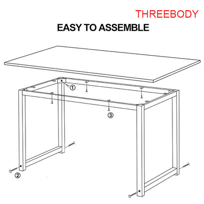 Contemporary Office Furniture Desk , Executive Office Table / Small Computer Desk