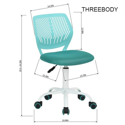 Adjustable Childrens Desk Chair , Bright Color Computer Kids Office Chair