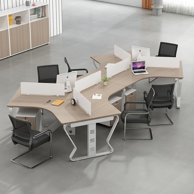 Creative Office Staff 6-8 Person Desk And Chair Combination