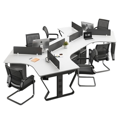 Creative Office Staff 6-8 Person Desk And Chair Combination