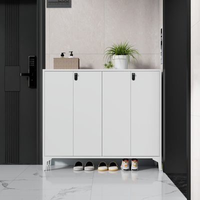 Large-Capacity Steel Shoe Cabinet Locker With Lock Storage For Home Entrance, Home Exterior Door, Elevator Aisle