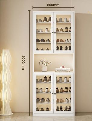 Large-Capacity Multi-Layer Dust-Proof Steel Shoe Storage Cabinet For Home Entrance, Home Exterior Door, Elevator Aisle